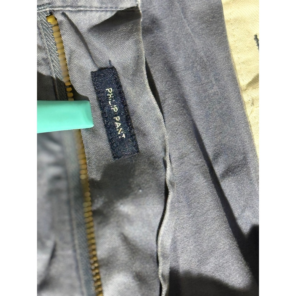 Vintage Polo‎ Ralph Lauren Philip Pant Mens 40x32 Blue Grey Chino Straight Leg - Picture 3 of 7